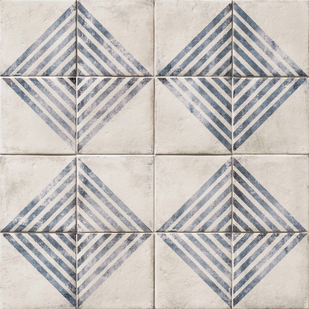 Vivace 9" x 9" Decorative Tile in Roads Atlantic