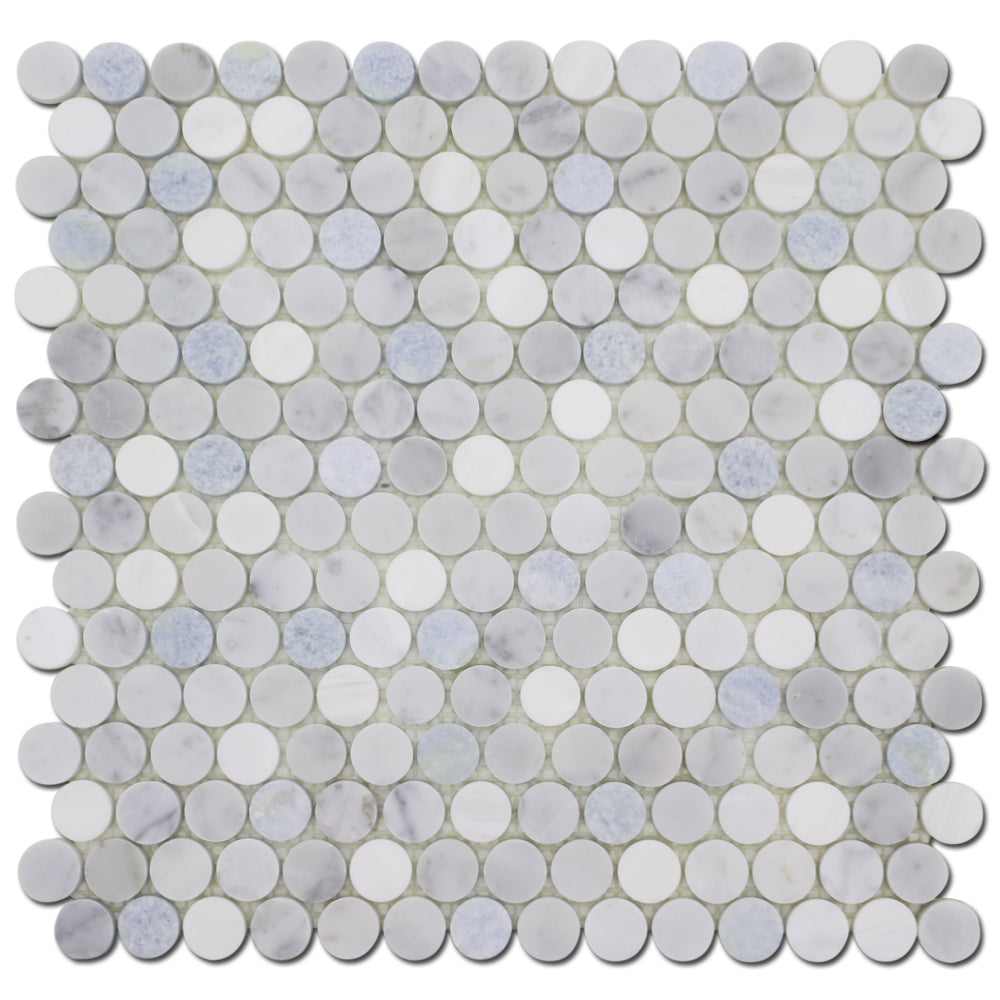 Penny B. Venato Dolomite, Carrara & Blue Celeste