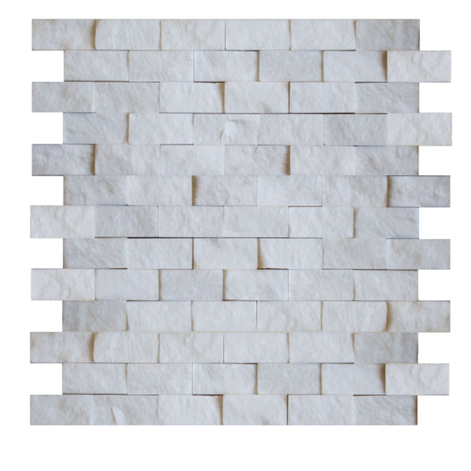 Splitface 1X2 Brick Bianco Venato