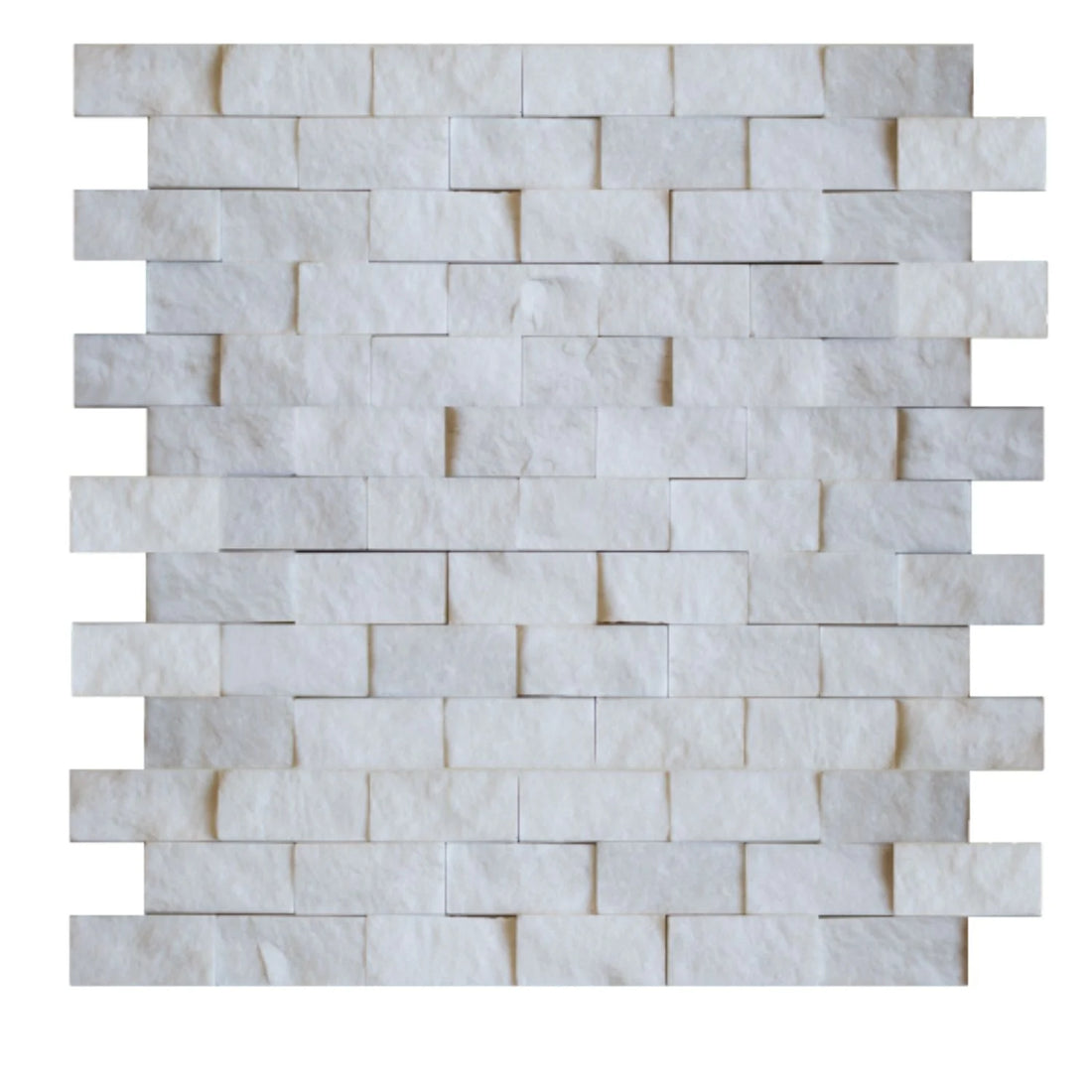 1X2 Brick Splitface Bianco Venato