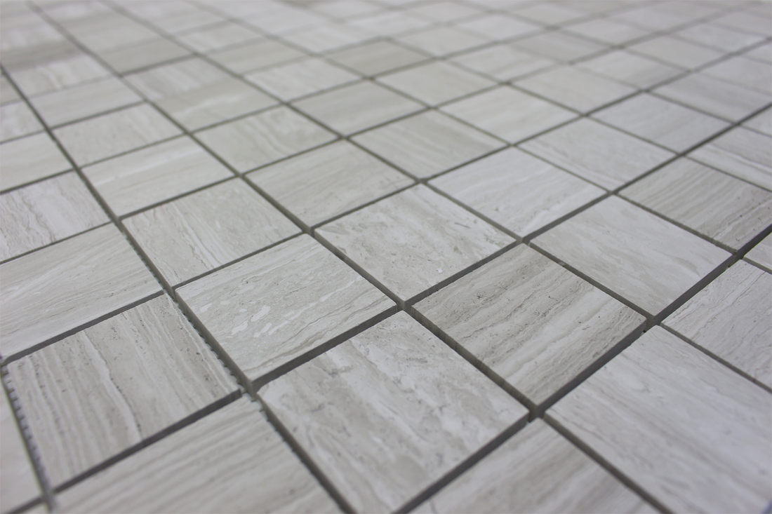 Wooden White Marble Mosaics