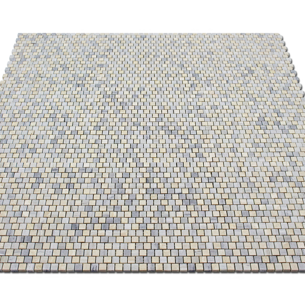 Adriatica Mosaic 90 Bluette Solto Grey - Odeon Beige 5/8" x 5/8"