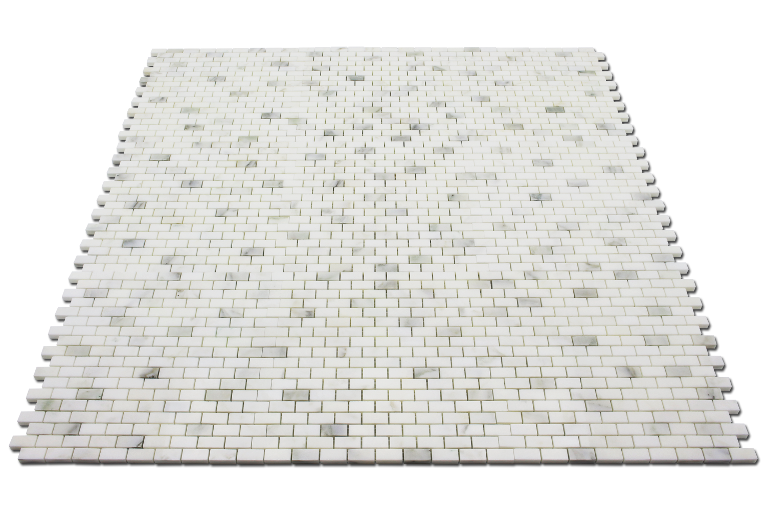 Calacatta Oliva 5/8 x 1 1/4 Offset Mosaic Tiles