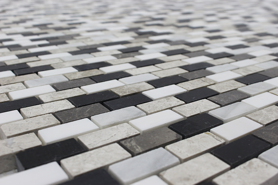 Taurus Black 5/8x1 1/4 Offset Levanzo Mosaic