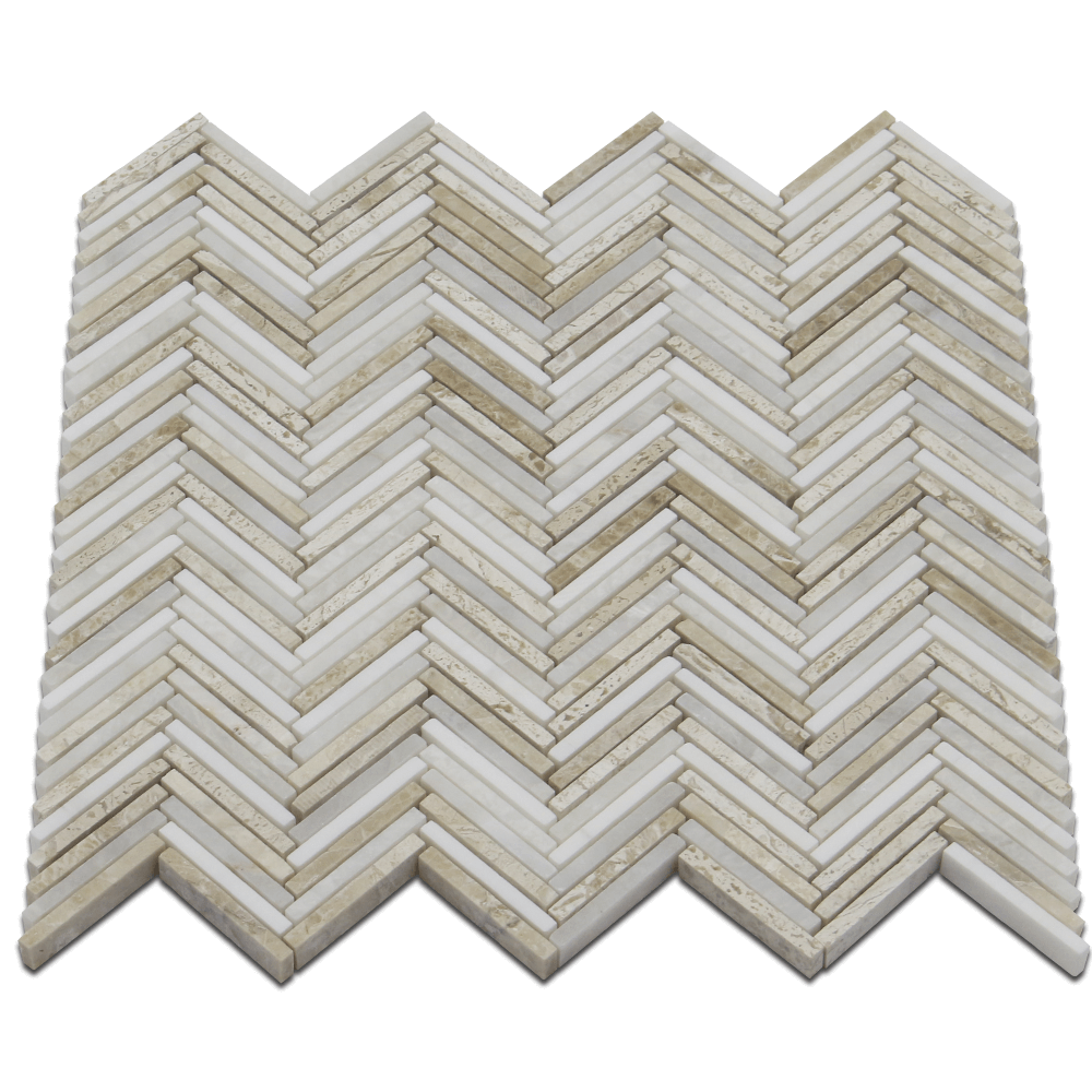 Capri Mosaic Bianco Venato Dolomite, Iceberg & Karya Royal