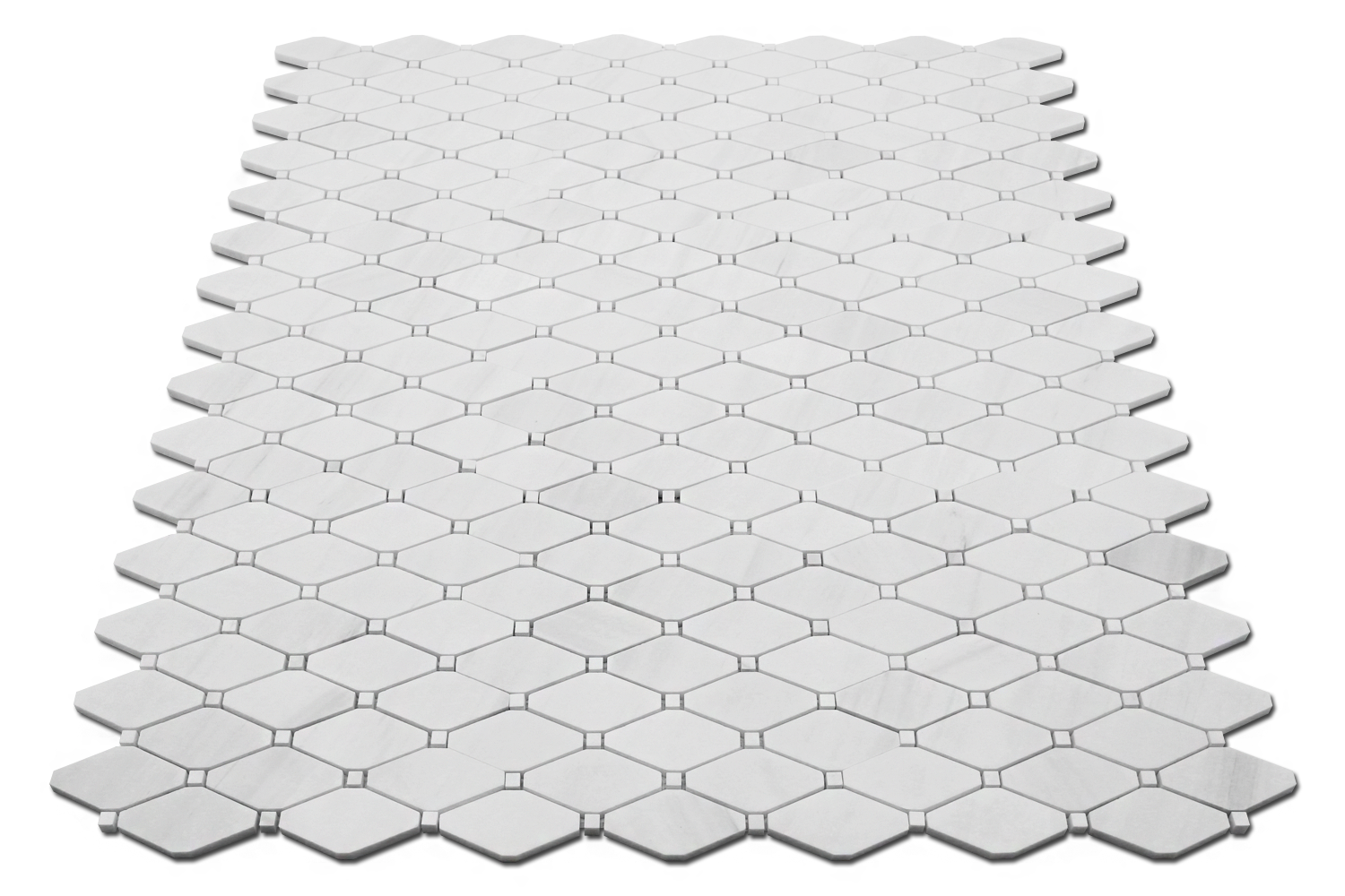 Bianco Venato Dolomite Clipped Diamond w/B Venato Polished