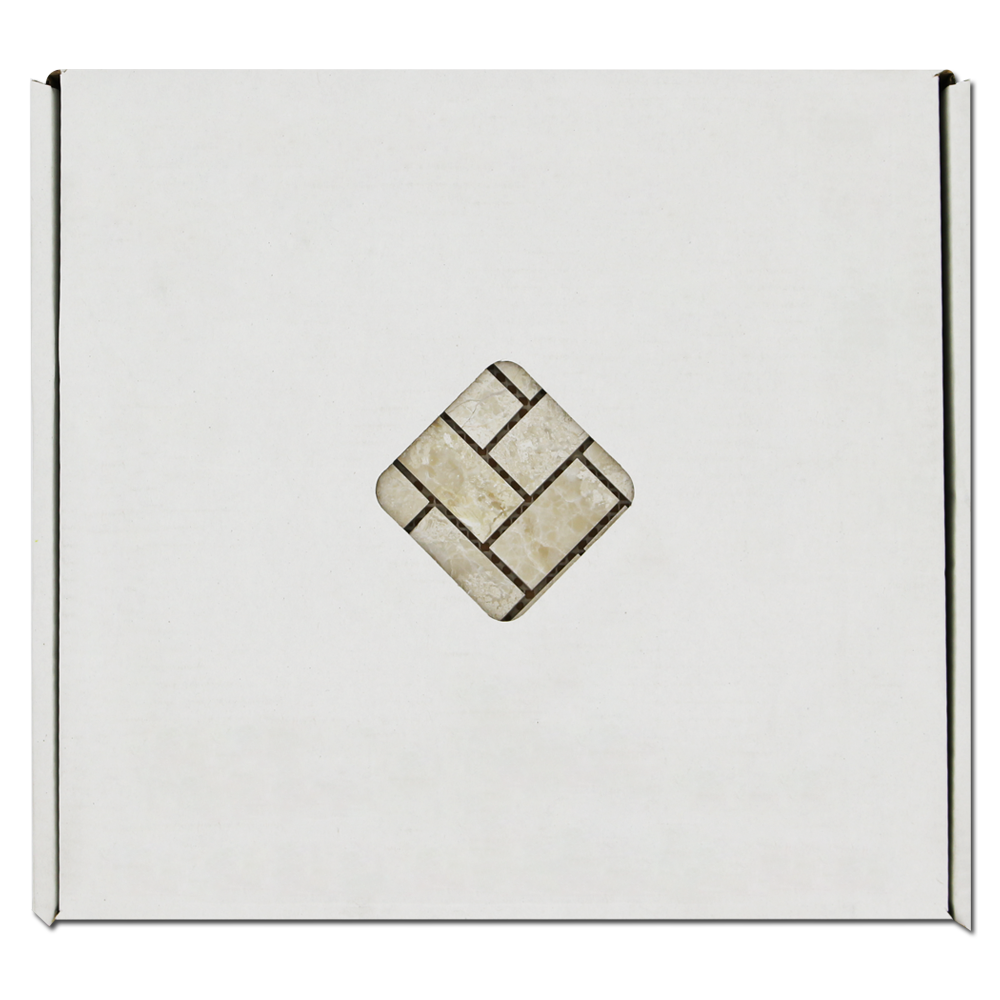 Karya Royal Marble 1" x 2" Herringbone