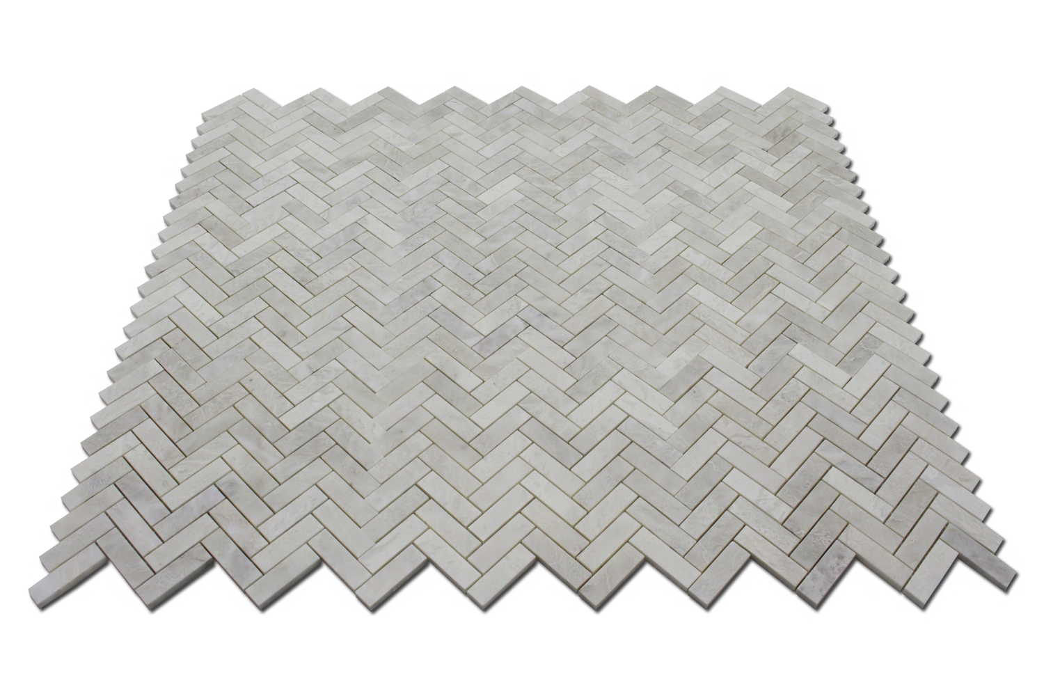Iceberg Marble 1" x 3" Herringbone