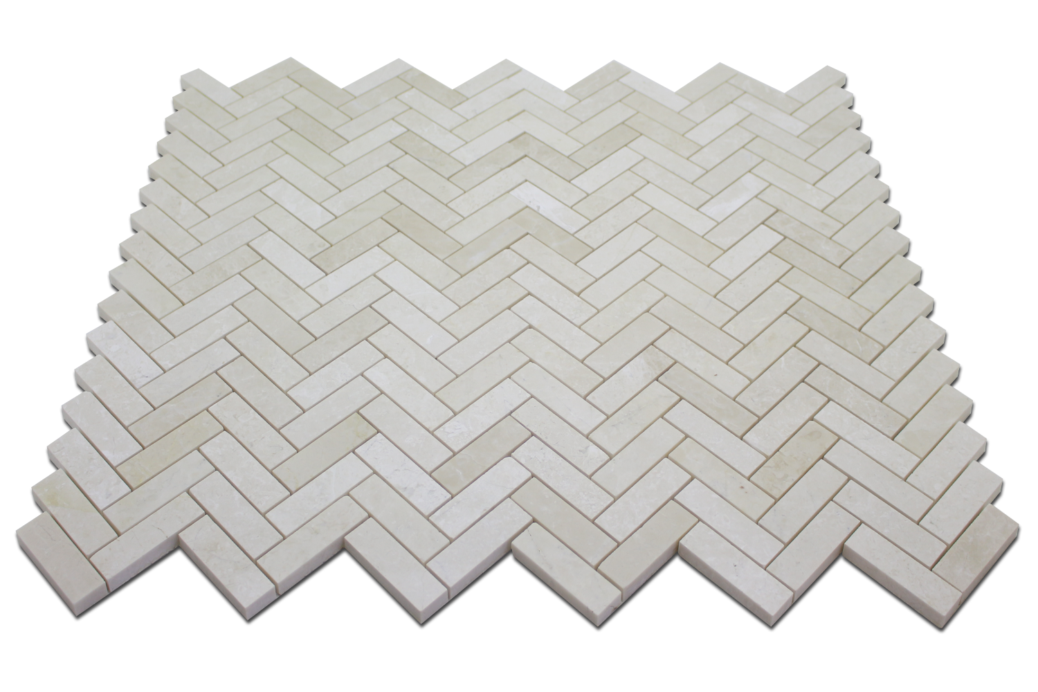 Perla Marble 1" x 3" Herringbone