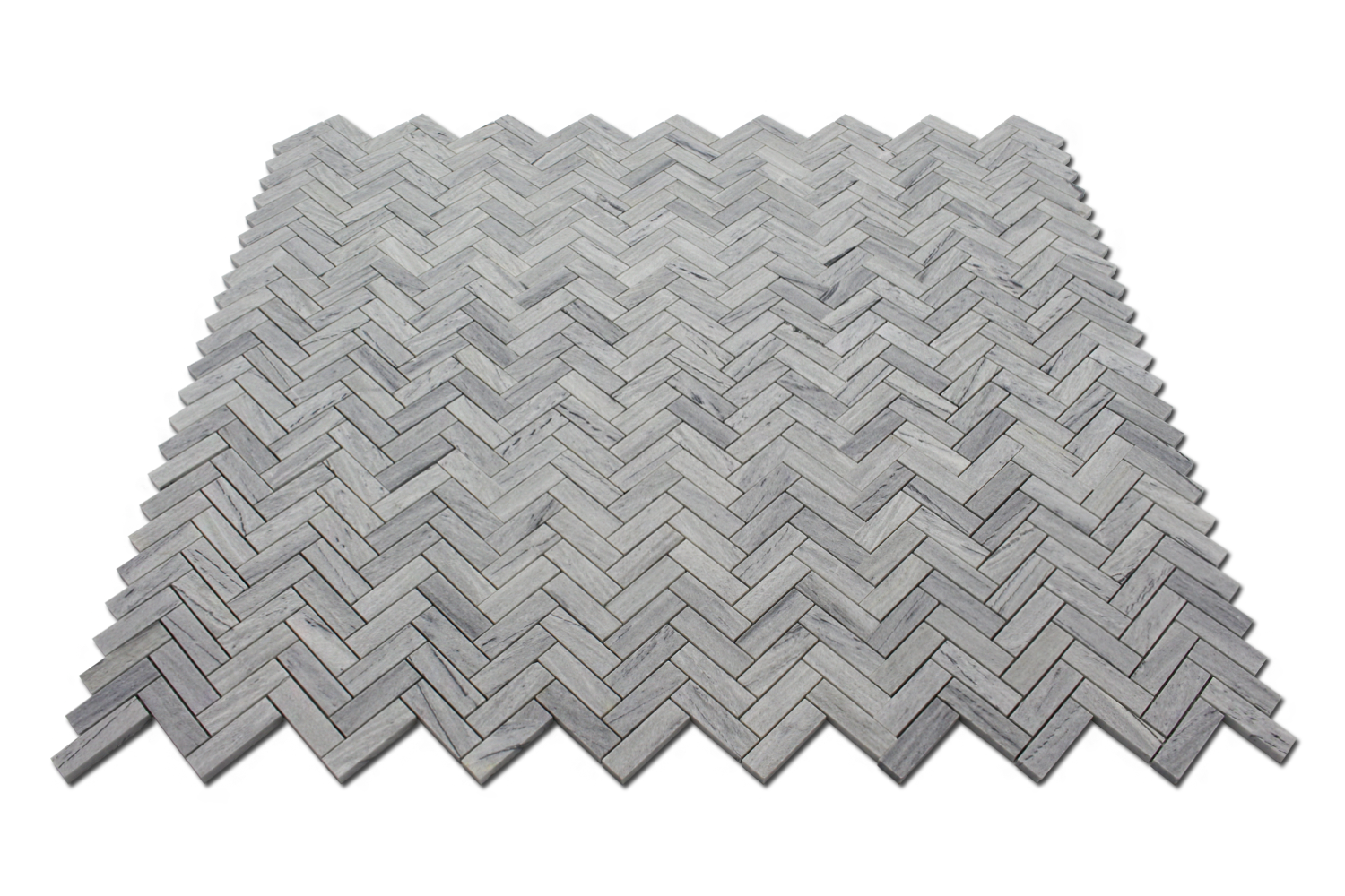 Solto White 1×3 Herringbone Honed