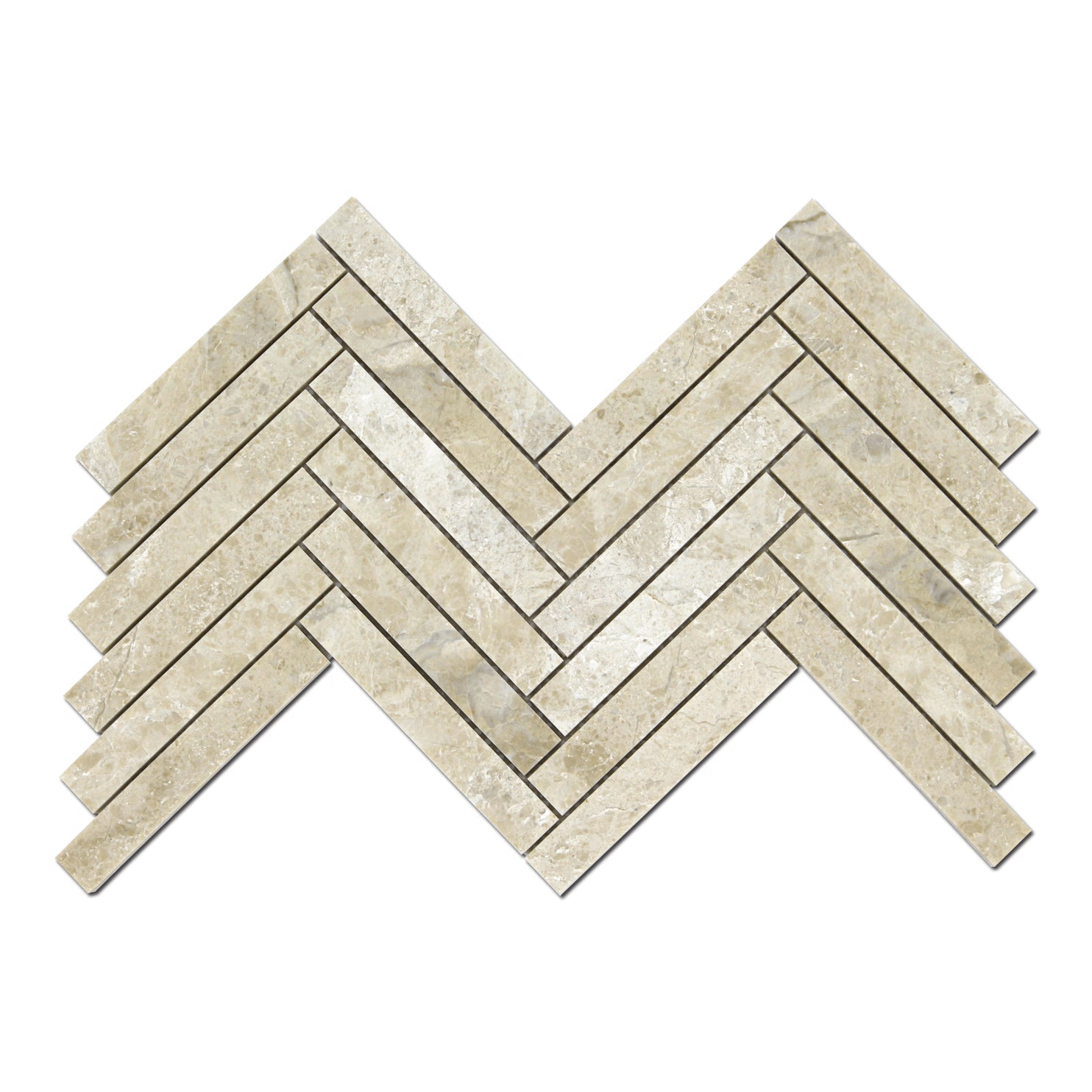 Karya Roya Marblel 1" x 6" Herringbone