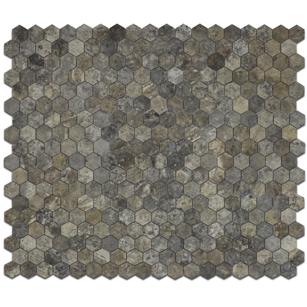 Silver Travertine 2" Honeycomb