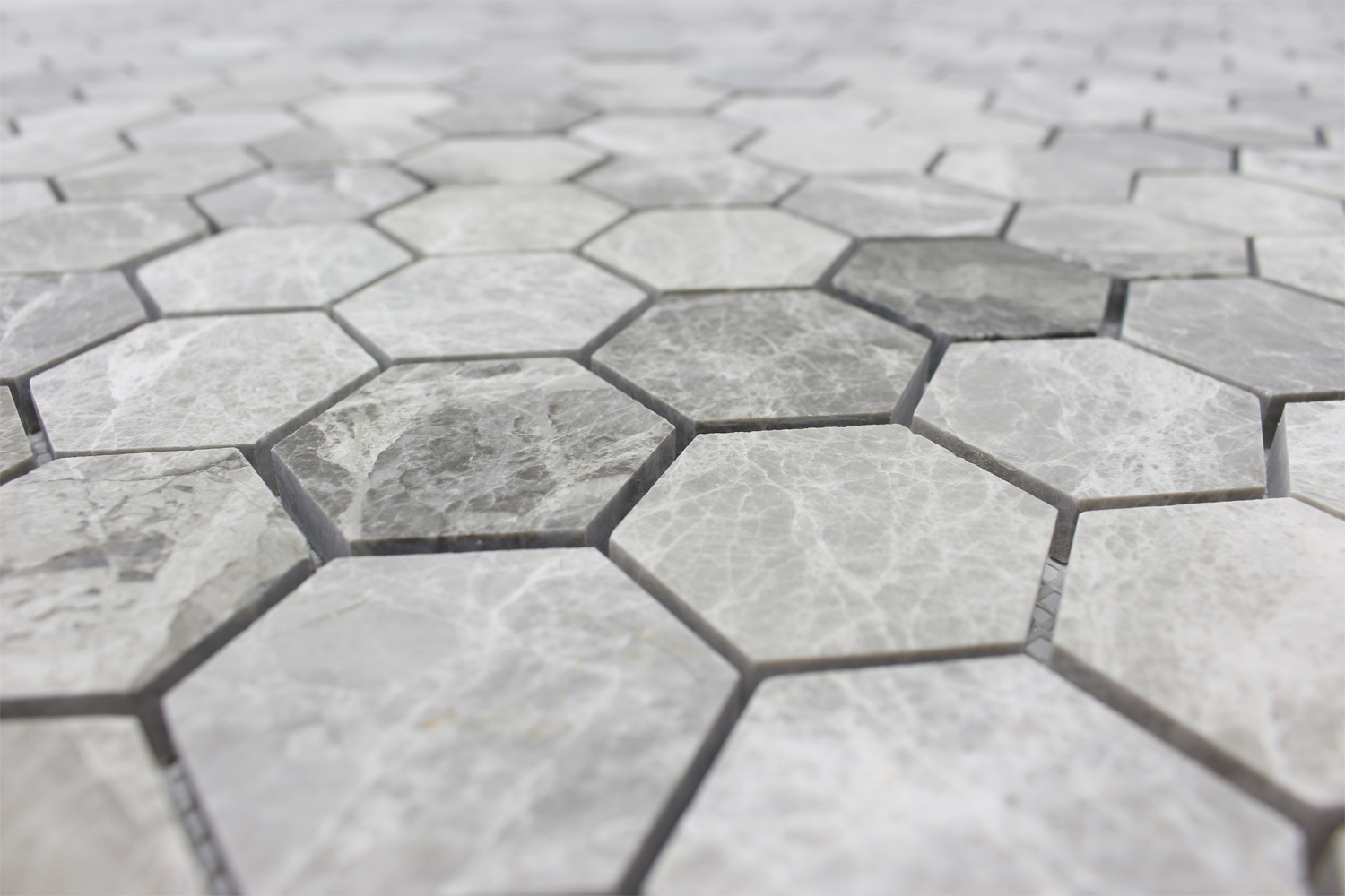 Grigio Fantasia Honeycomb Mosaic