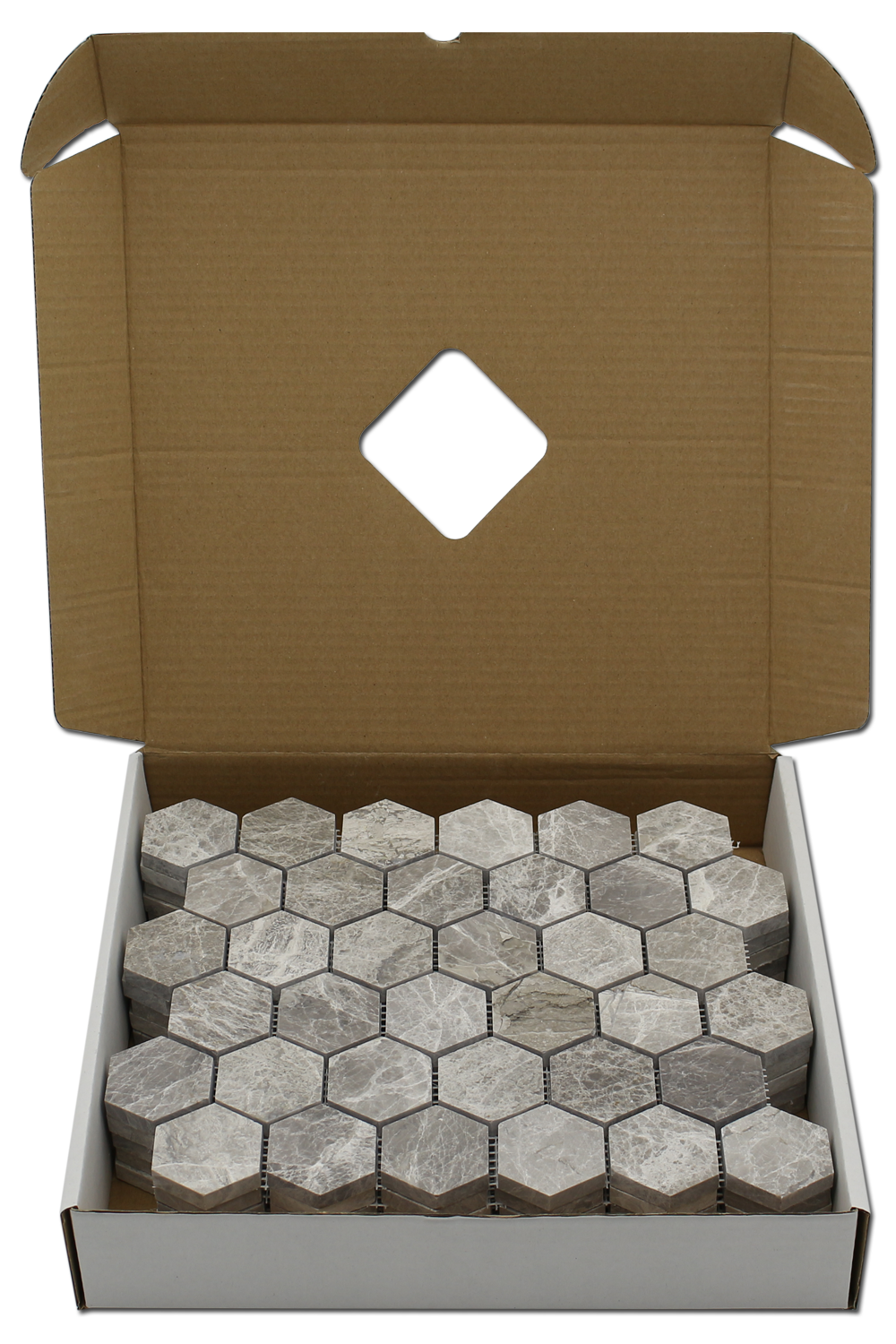 Grigio Fantasia Honeycomb Mosaic