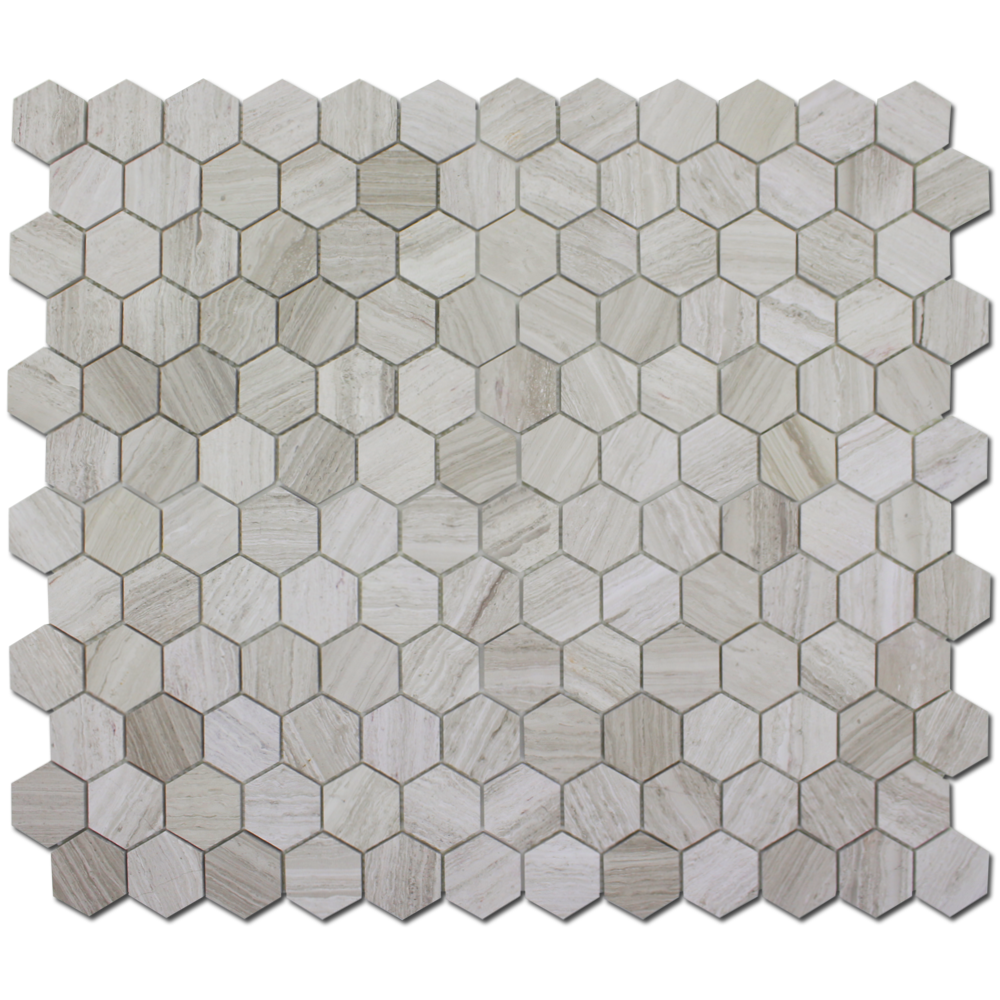 Wooden White 2" Honeycomb