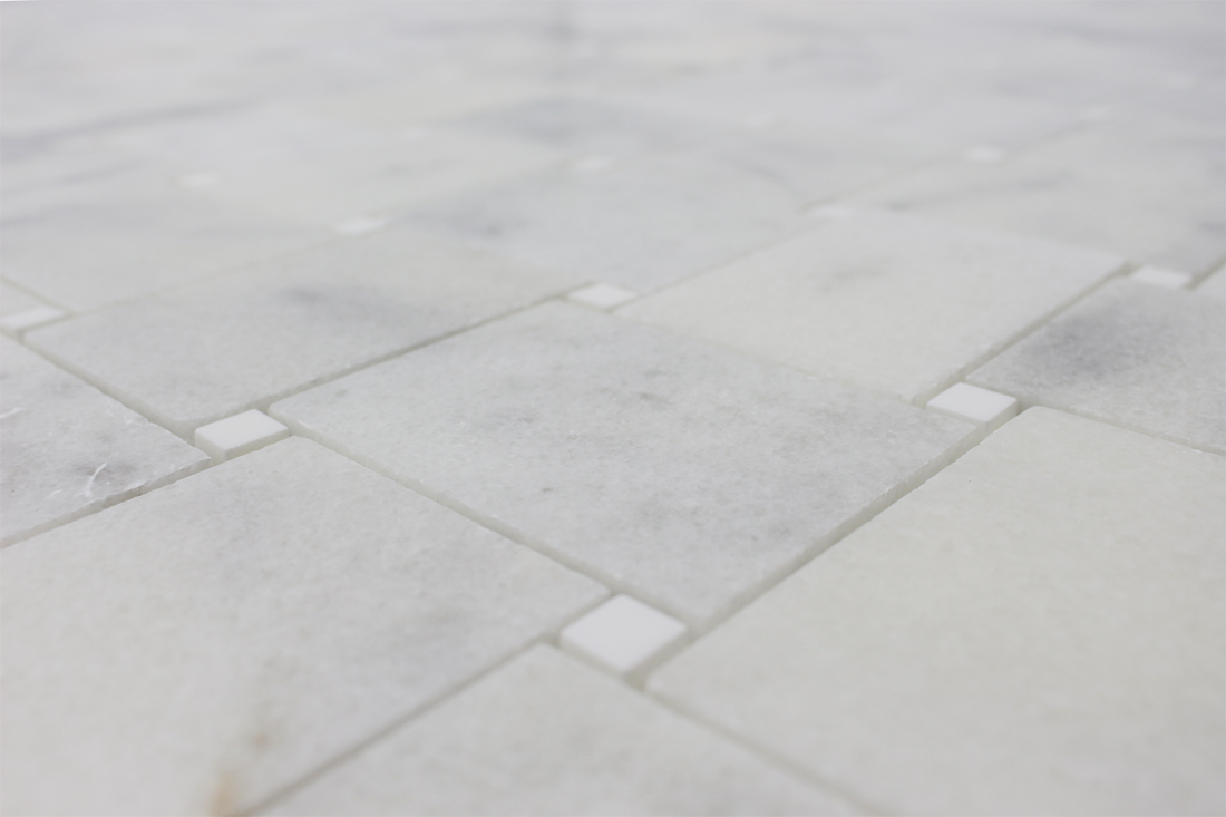 Alpine Mosic Large Basket Milas w/Bianco Venato Dolomite