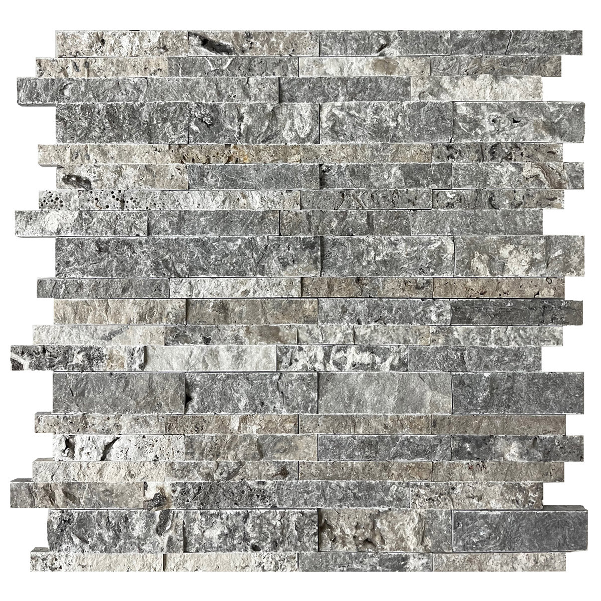 Silver Travertine Ledgestone Splitface