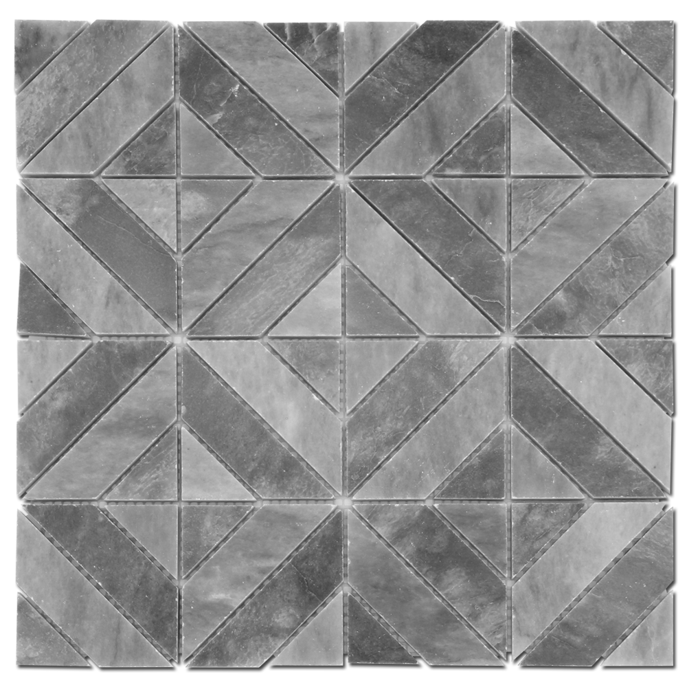 Kaleidoscope Mosaic Perla, Bianco Venato Dolomite & Milas White