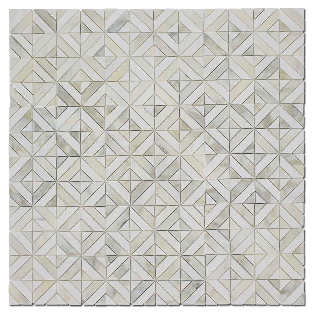 Matrix – 12″ Dolomite / Calacatta Oliva