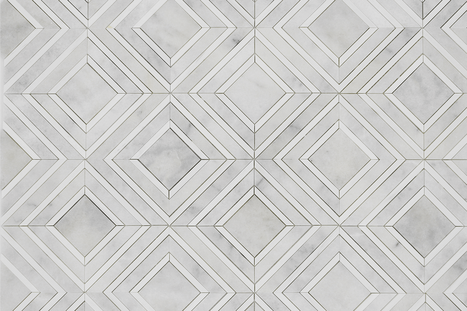 Maze Mosaic – Milas White with Dolomite