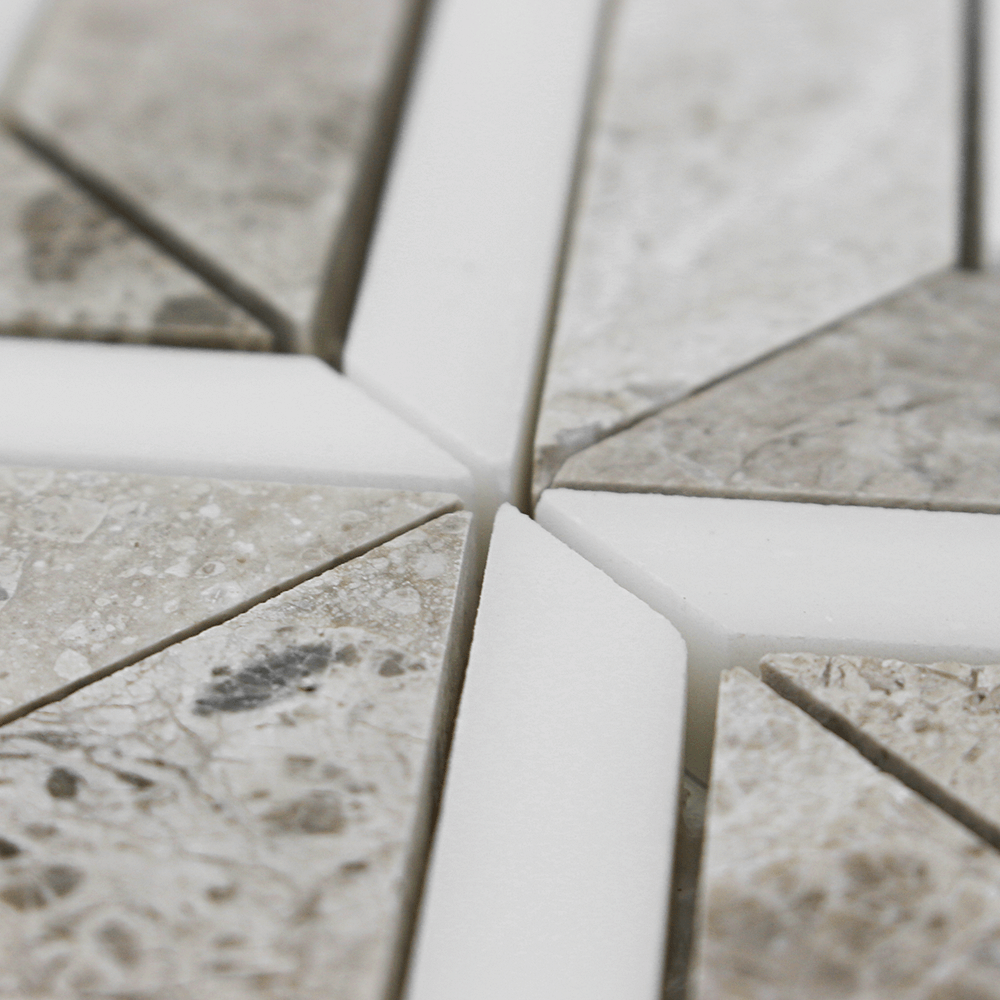 Silver Shadow Maze with Bianco Venato Dolomite