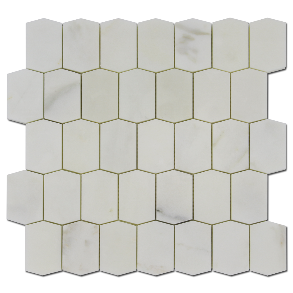 Picket Mosaic Picket Calacatta Oliva Polished