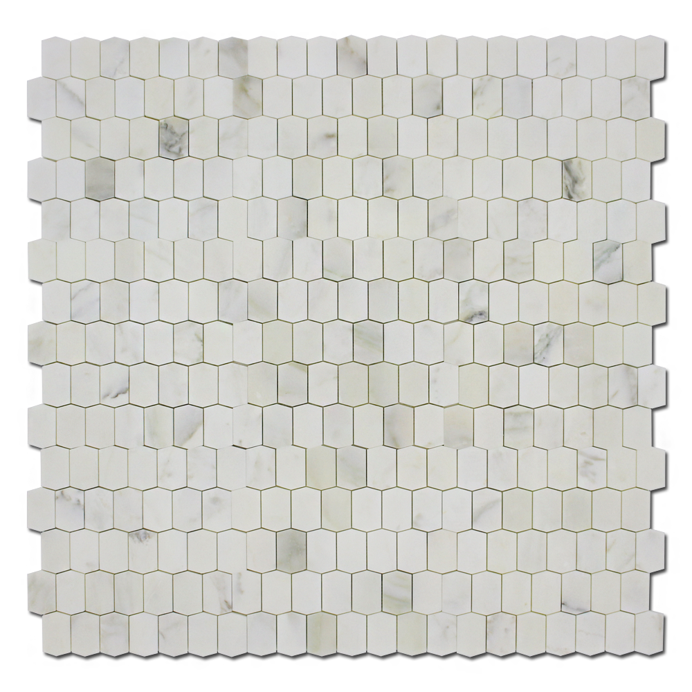 Picket Mosaic Picket Calacatta Oliva Polished
