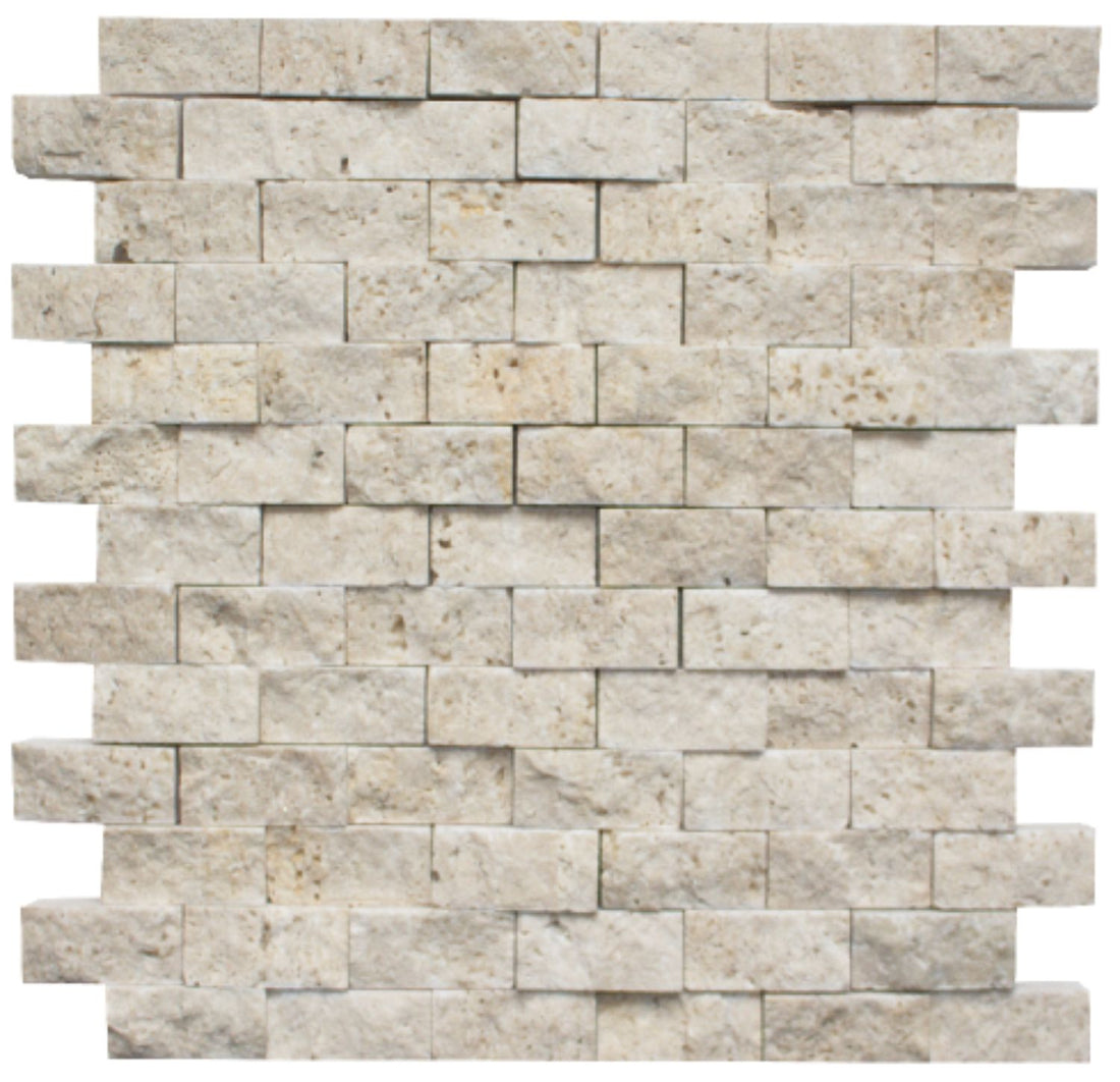 Splitface 1X2 Brick Ivory/Beige