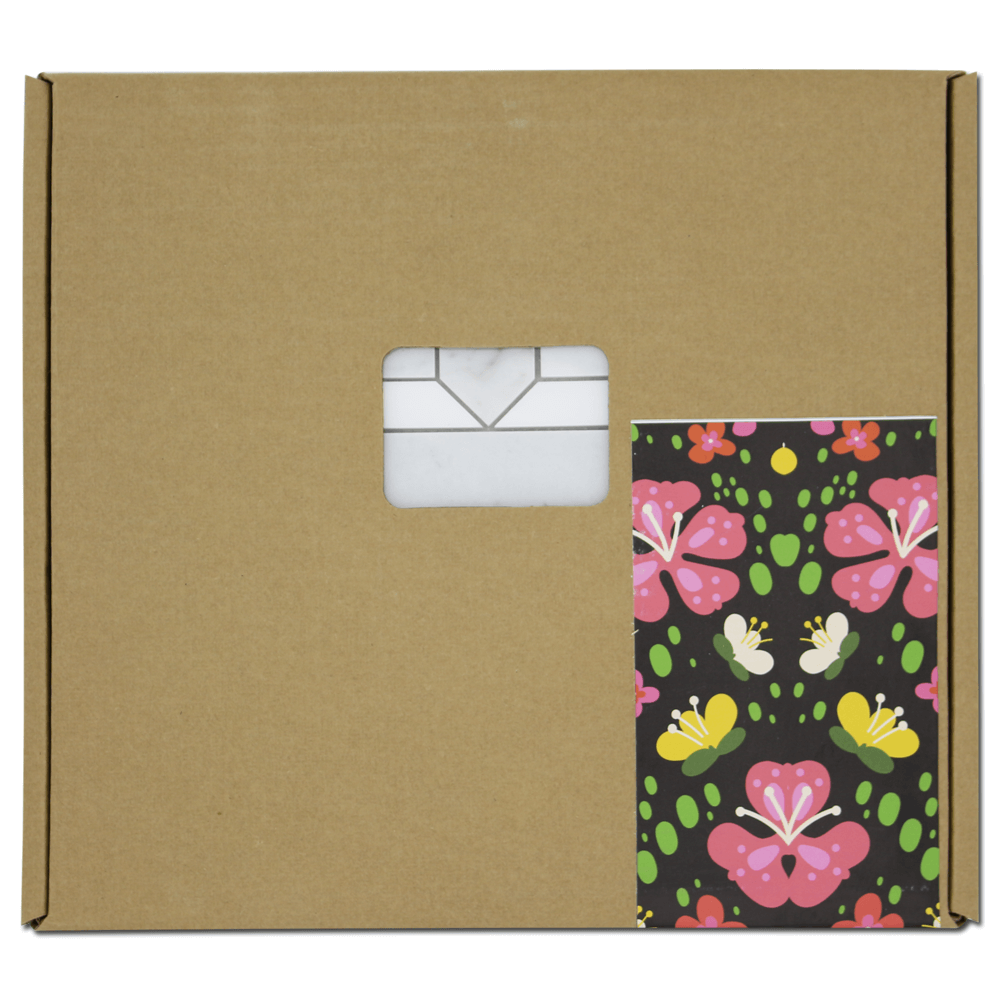 Waterjet Mosaic Rhapsody - Carrara w/ Bianco Venato Dolomite 10 1/2 "*11^ " -0.63 sqft per sheet