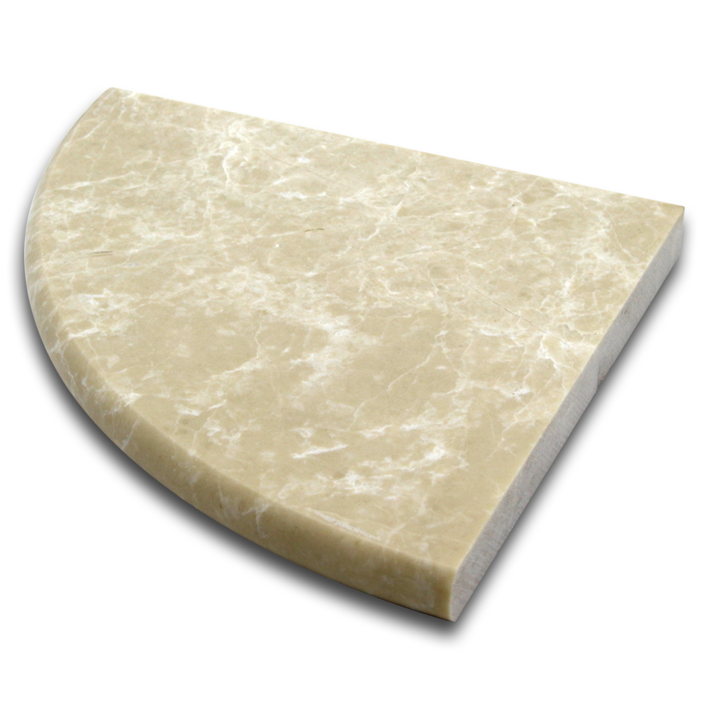 Corner Shelf Botticino Engineered Marble