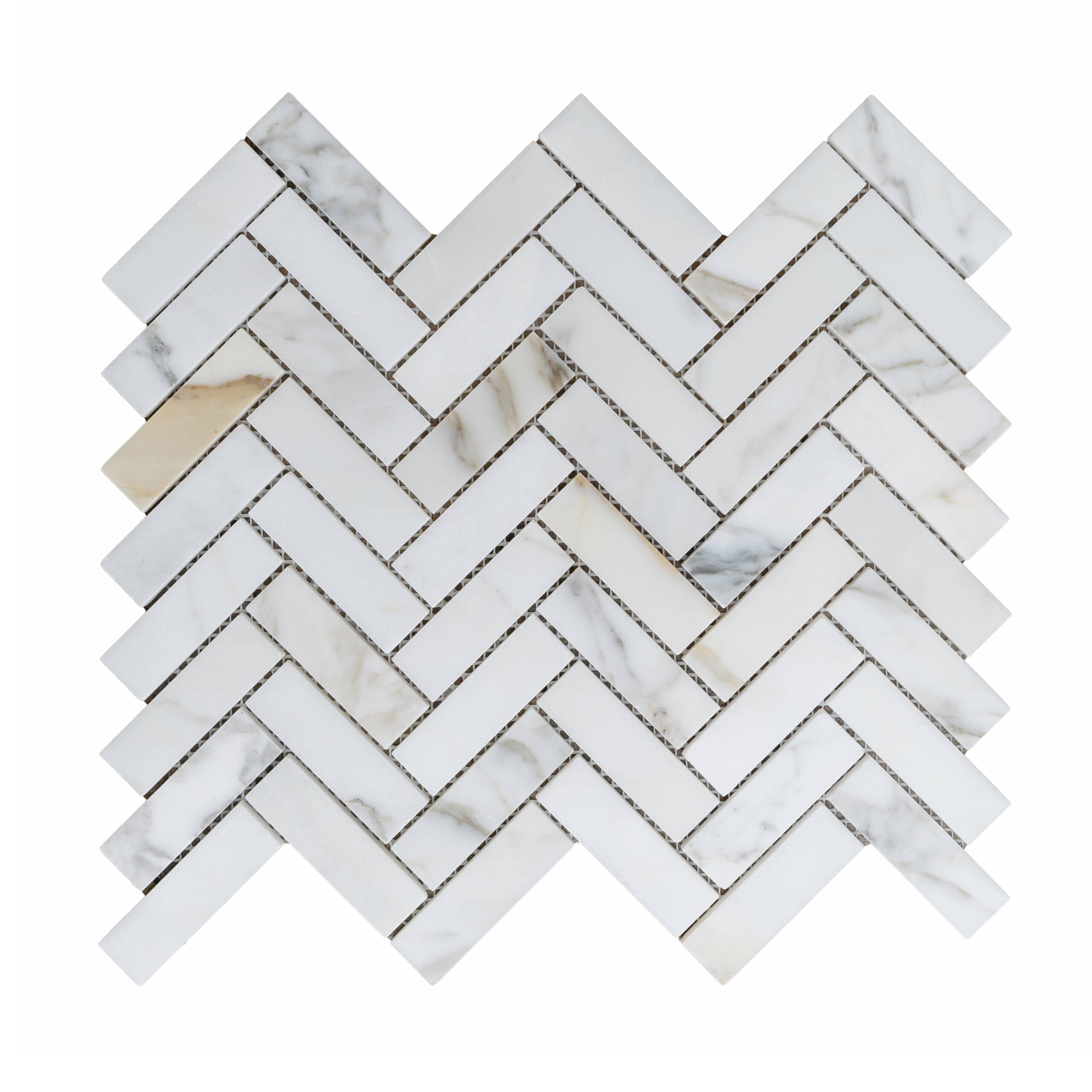 Calacatta Gold 1x3 Herringbone Honed
