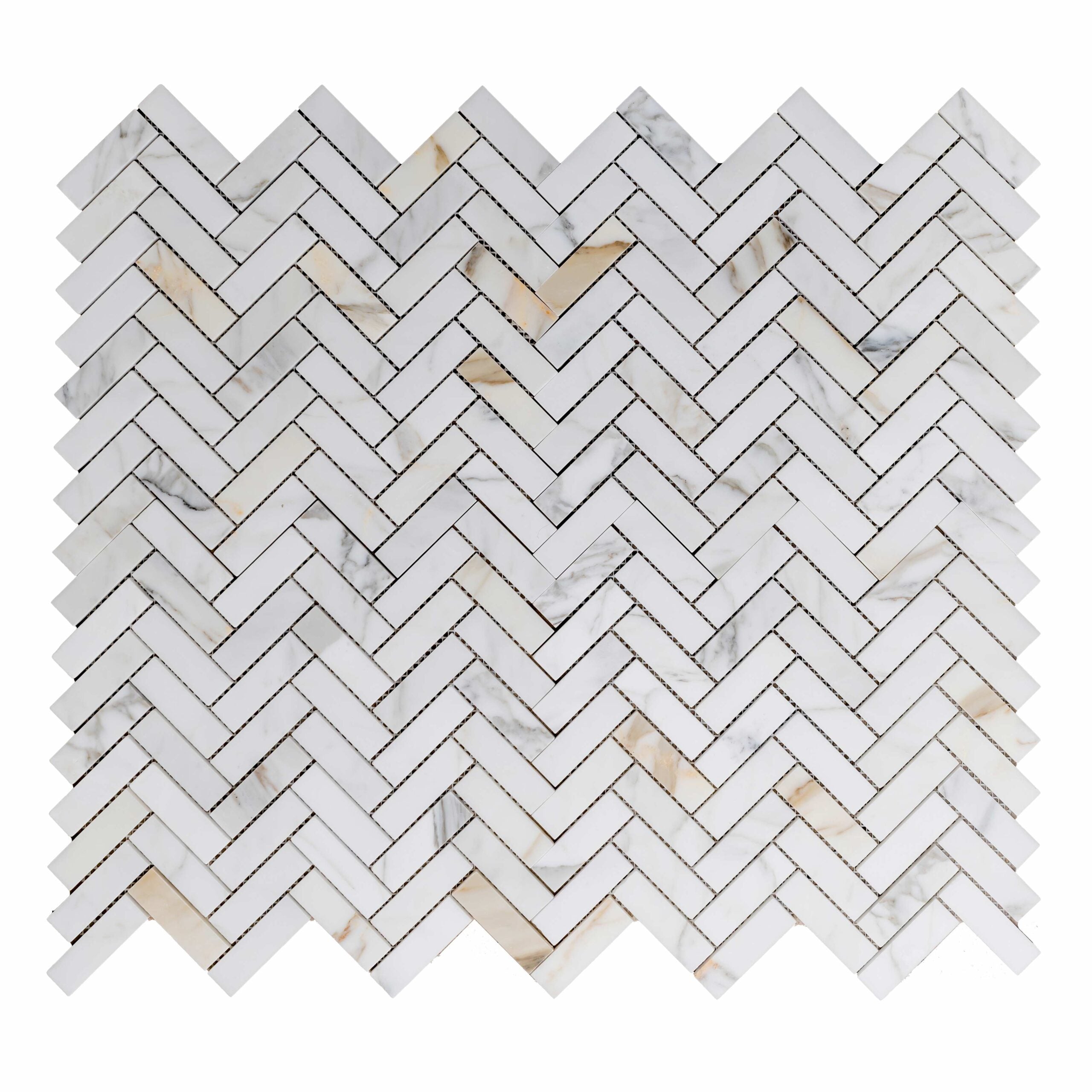 Calacatta Gold 1x3 Herringbone Honed