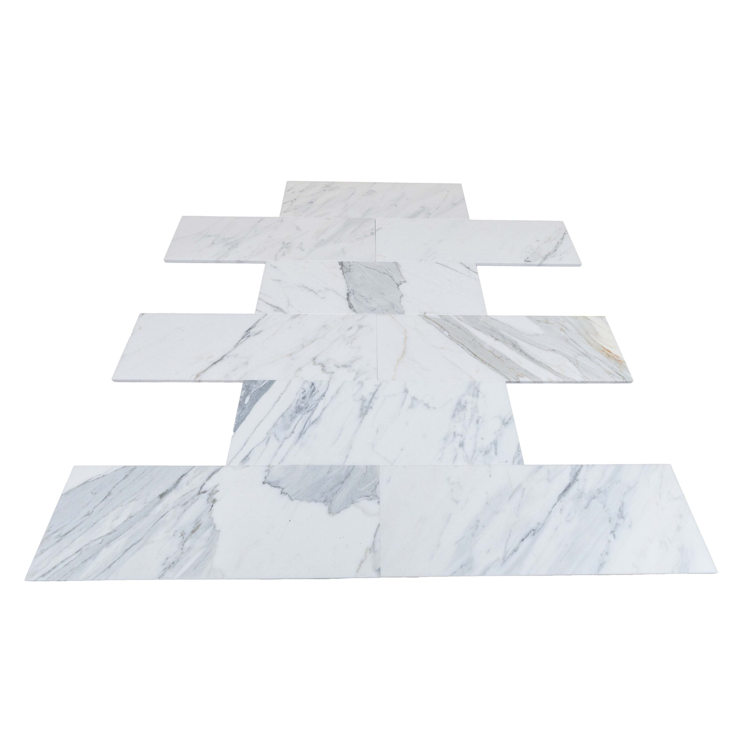 Calacatta Gold Honed Marble Tiles