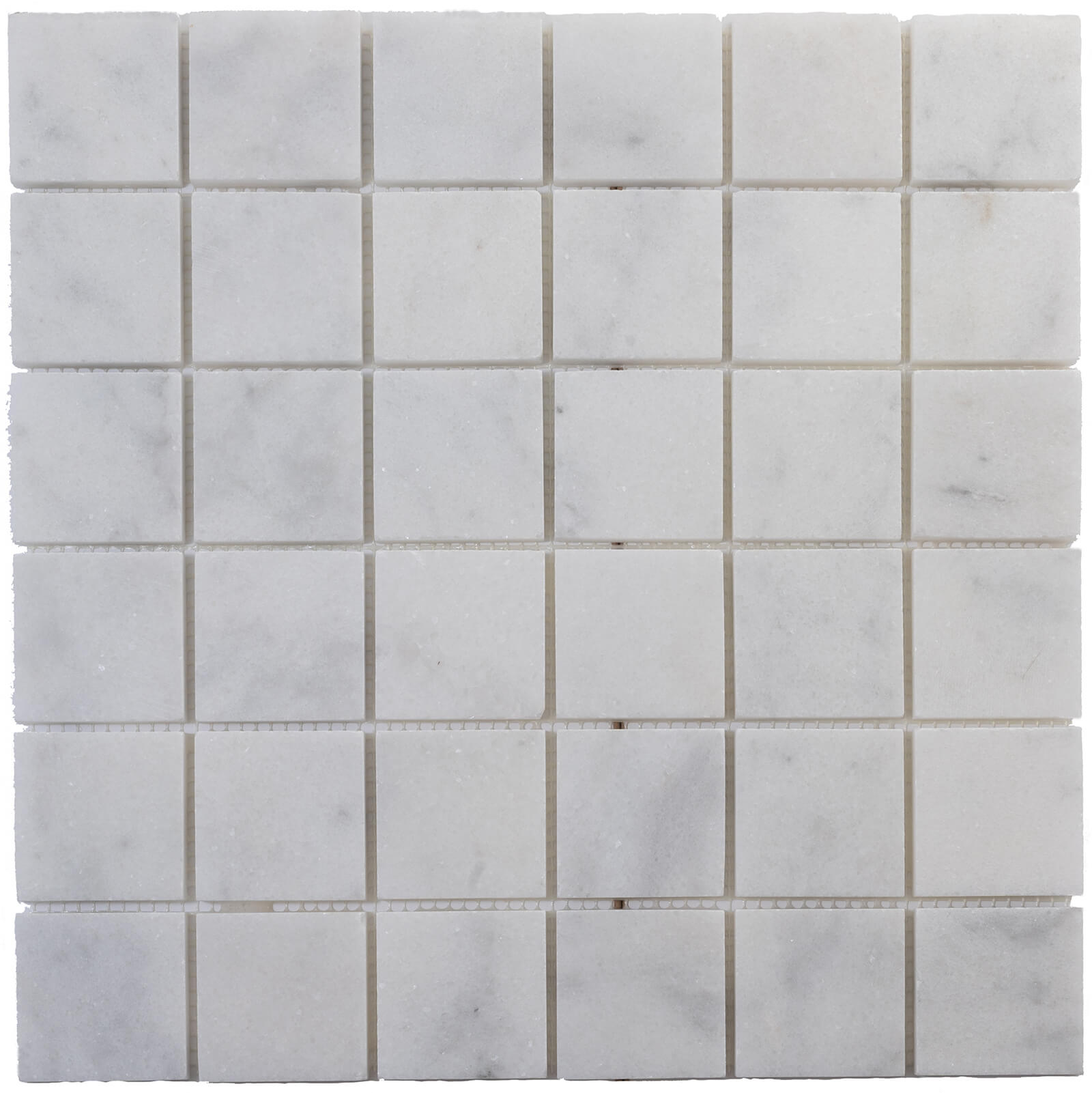 Milas White Marble 2" x 2" Honed, Polished & Tumbled