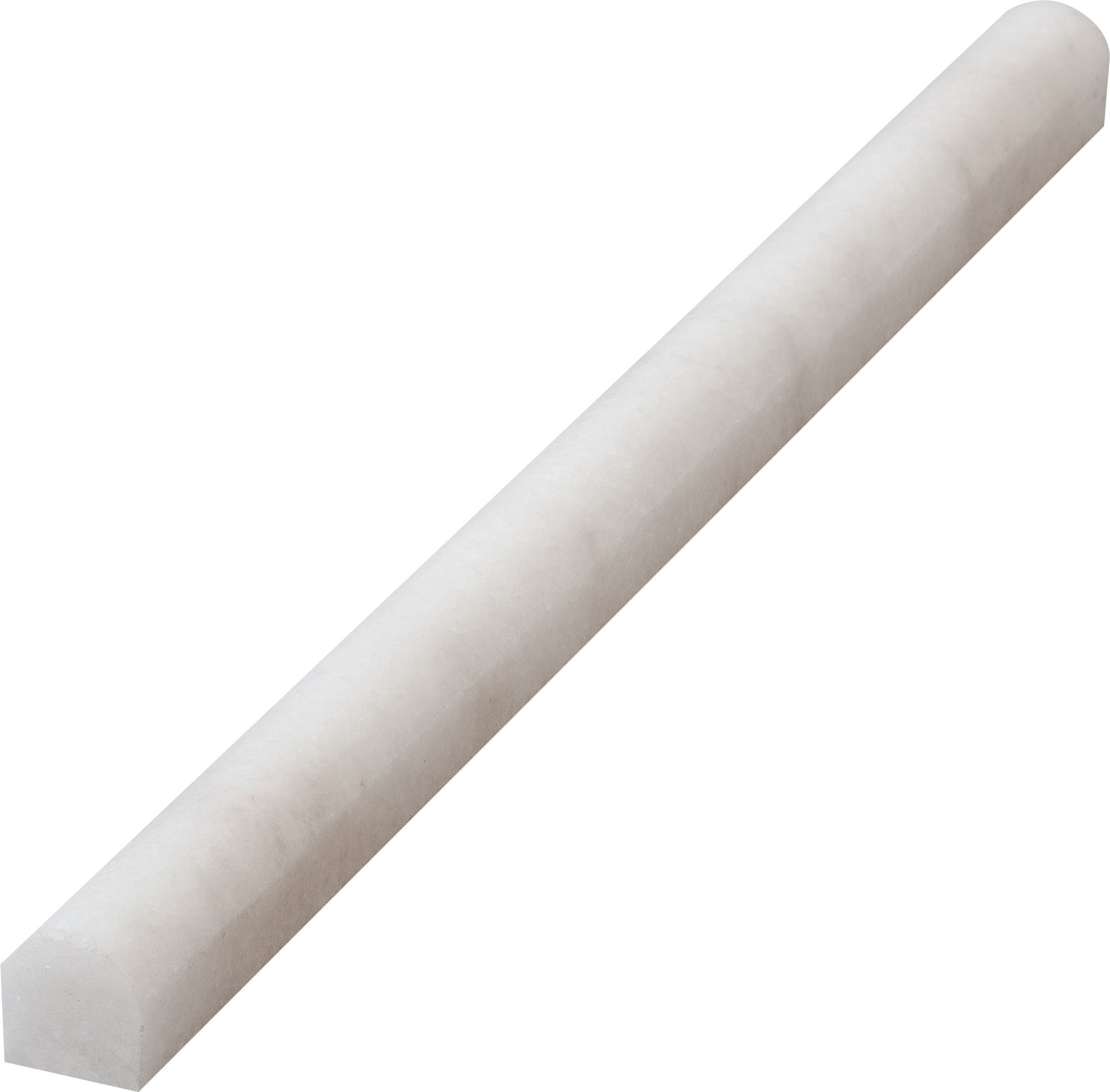 Milas White Marble Bullnose Polished