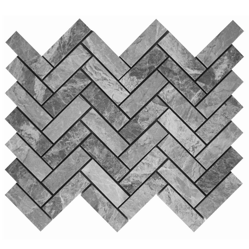 Grigio Fantasia Herringbone Polished