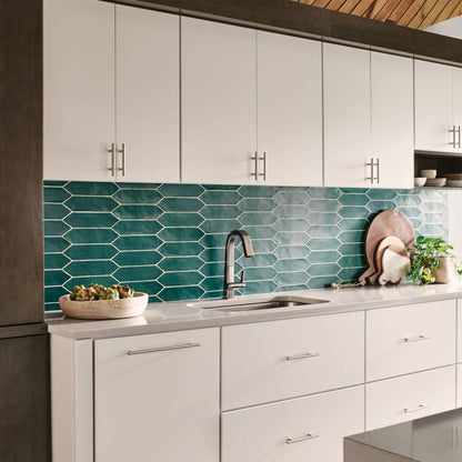 Reine 3&quot; x 12&quot; Picket Pattern Matte Ceramic Wall Tile