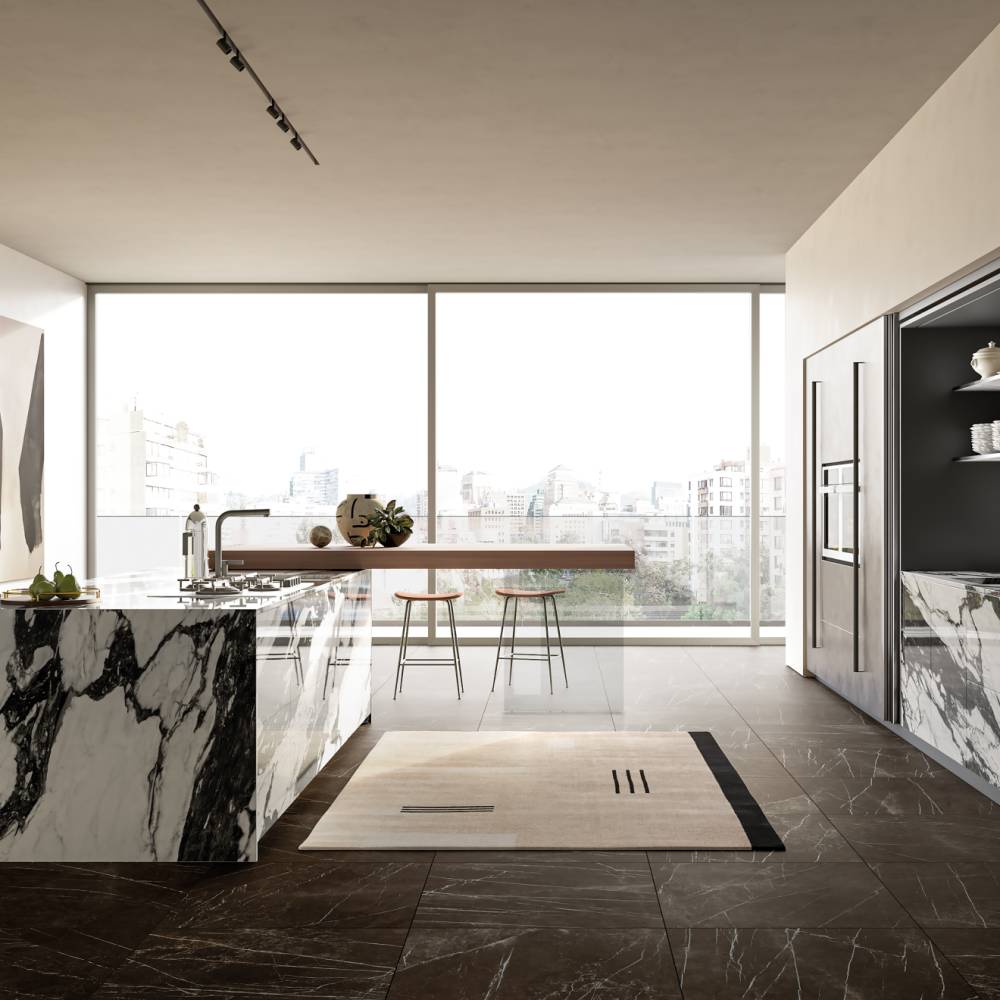 Honed Porcelain Tile in Pietra Grey