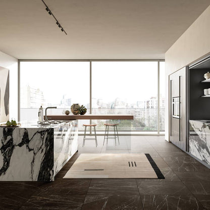 Honed Porcelain Tile in Pietra Grey