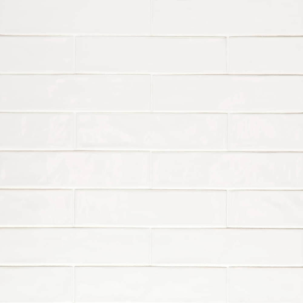 Clara 2.75&quot; x 11&quot; Glossy Porcelain Tile in Black