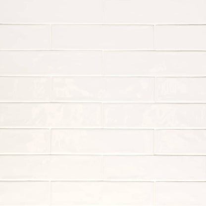 Clara 2.75&quot; x 11&quot; Glossy Porcelain Tile in Black