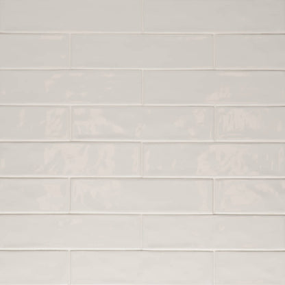 Clara 2.75&quot; x 11&quot; Glossy Porcelain Tile in Black