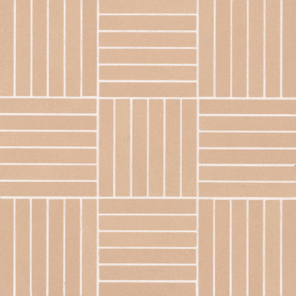 Sahara .5&quot; x 4&quot; Matte Crosshatch Porcelain Mosaic Tile