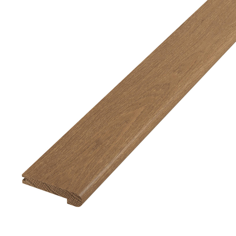 Bordeaux 3.45" x 76.75" Flush Round Stair Nose Hardwood Trim in Brissac