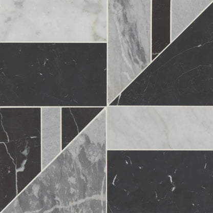 Modni Lennox Honed Marble Mosaic Tile
