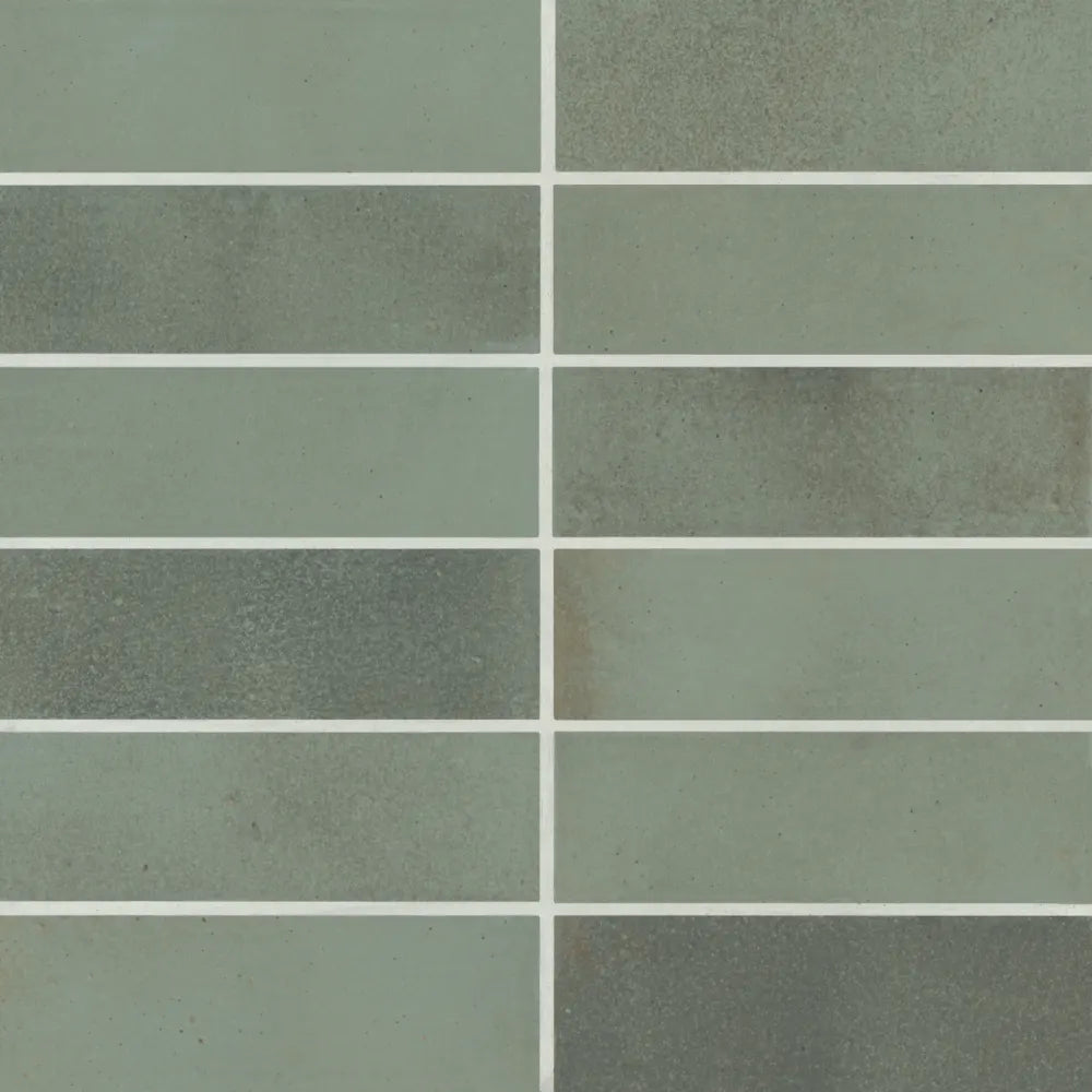 Celine 2&quot; x 6&quot; Matte Porcelain Floor &amp; Wall Tile in Blue
