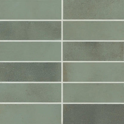 Celine 2&quot; x 6&quot; Matte Porcelain Floor &amp; Wall Tile in Blue