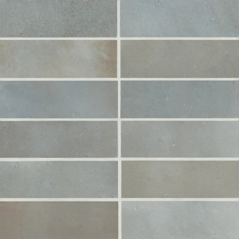 Celine 2&quot; x 6&quot; Matte Porcelain Floor &amp; Wall Tile in Blue