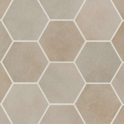 Celine 4&quot; Hexagon Matte Porcelain Floor &amp; Wall Tile in Cotto