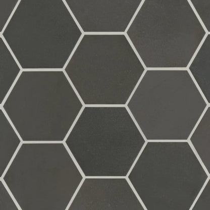 Celine 4&quot; Hexagon Matte Porcelain Floor &amp; Wall Tile in Cotto